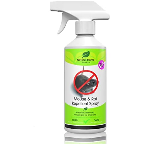 Peppermint Oil Rat Mouse Repellent Spray Stop Mouse Rats Entering Getting Under Door In Garden On Bird Feeder Climbing Cedarwood Peppermint 500ml Cover