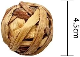Small Animals Chew Toys - Natural Rattan Balls for Rabbits & Guinea Pigs
