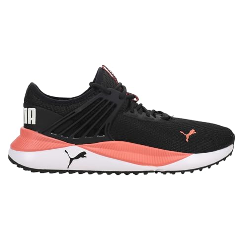 PUMA Womens Pacer Future Lace Up Sneakers Shoes Casual - Black, White