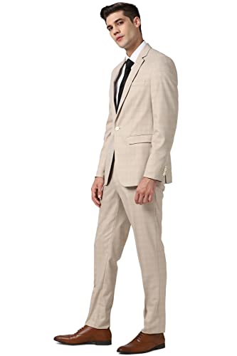 Image of Peter England Men's Polyester Blend Two Piece Suit