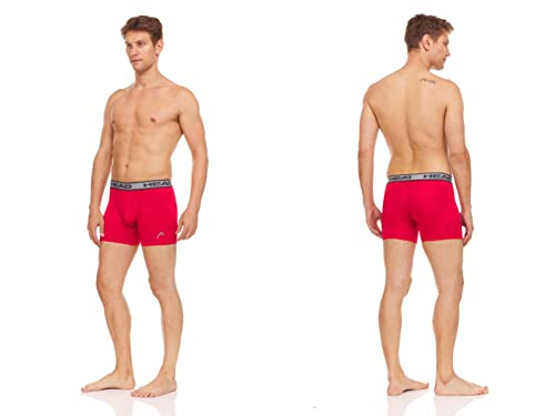 HEAD Mens Performance Boxer Briefs - SPORTY FIT Short Leg 6-Pack Mystery Colors Stretch Underwear Breathable No Fly (S-5X)3