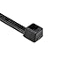 Hellermann Tyton North America T40L0HSC2 High Temp Cable Tie, 14.6" Long, 40 lb. Tensile Strength, PA66HS, Black, 0.16" Width, 14.6" Length (Pack of 100)
