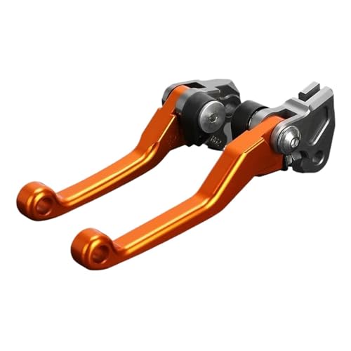 Für KAWASAKI KLX140/L KLX140 KLX140L KLX 140 L 2008-2024 Motorrad Pivot Dirt Bike Bremse Kupplung Hebel Hand Grip Lenker(Orange)