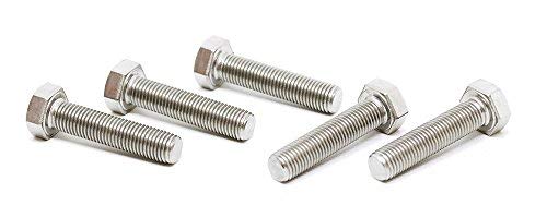 Image of (5pcs) BelMetric M8X1.0X35 A2-70 Stainlesss Steel Metric Fine Threaded Hex Tap Bolts DIN 961 for Automobiles, Motorcycles and Watercraft BR8X1.0X35SS