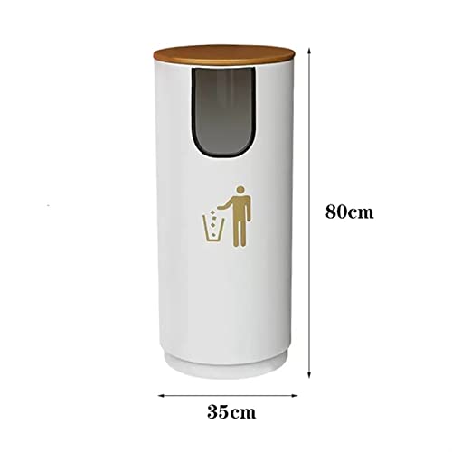 Stylish Metal Outdoor/Indoor Trash Can - U-Shaped Lid Garbage Bin for Home & Commercial Waste Management - Durable Waste Container for Efficient Disposal