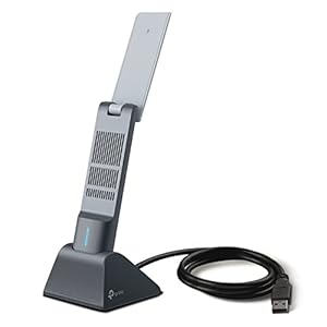 TP-Link AX1800 WiFi 6 USB Adapter for Desktop PC (Archer TX21UH) Wireless Network Adapter with 2.4GHz, 5GHz, MU-MIMO, OFDMA, High Gain Dual Band 5dBi Antenna, WPA3, Supports Windows 11/10