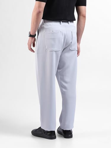 Image of The Indian Garage Co Men Loose Tapered Solid Mid-Rise Stretchable Gurkha Pants