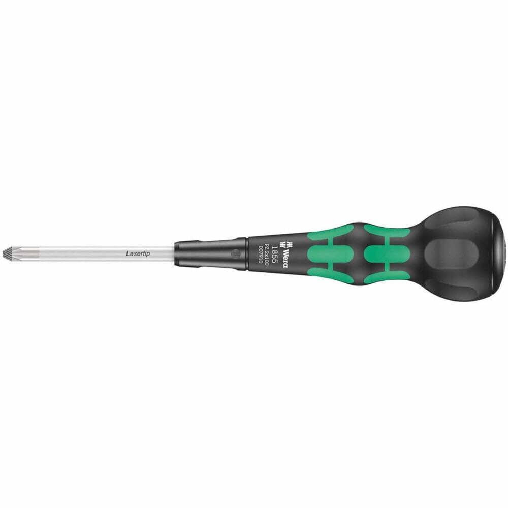 Wera 1855 PZ Kraftform Ball-Grip Screwdriver PZ 2 x 100