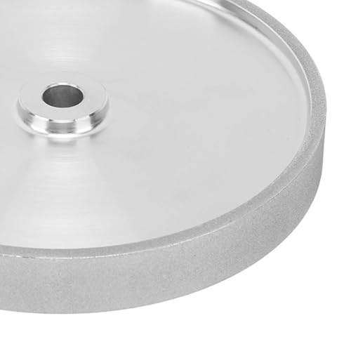 CBN Grinding Wheel, 8 Inch Electroplated Grinding Wheel for Flat Shape Bench Grinder, 180 Grit 1 Inch Wide 5/8 Inch Arbor, for Sharpening High Speed Steel Tools Woodturning