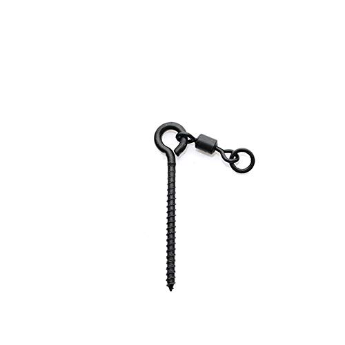 CHRISTY HARRELL Fishing Tool Accessory, 8mm / 21mm Fishing Swivel Snap Corkscrew Swivels Swirl Connector, Suit For Outdoor Traveling Camping Tool(10 PCS)