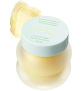 TOCOBO Lemon Sugar Lip Mask – Korean Vegan Lip Scrub & Overnight Exfoliating Treatment for Dry, C...
