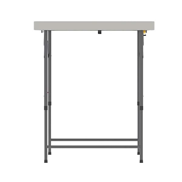 Home Vida Heavy Duty Trestle Picnic Folding Table Silver - Image 6