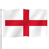 England Flagge • Premium england nationalfahne 90x150 cm Mit Messingösen Für Innen & Außen Wetterfest & 100% Polyester - Ideal für alle Engländer & Flaggen-Liebhaber