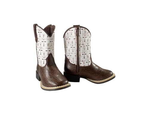 Twister Western Boots Girls Colton Cross Zip White 4430099052