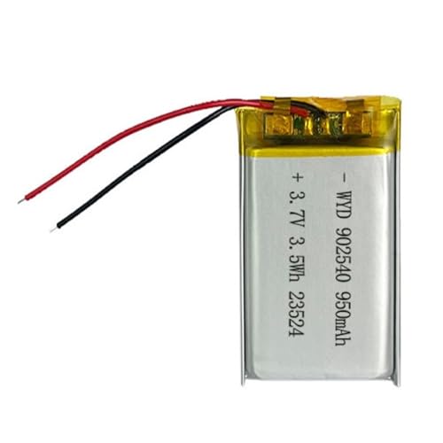 Batería 902540 de 3.7V y 950mAh con alta densidad energética para mayor autonomía