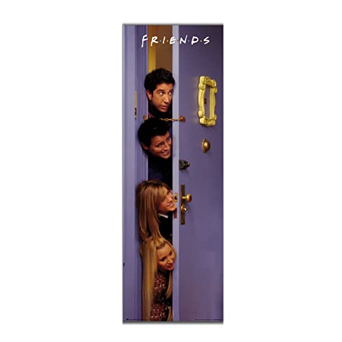 Póster de puerta oficial de Friends   20.8 x 62.2 pulgadas / 53 x 158 cm   Se envía enrollado   Pósteres geniales   Póster artístico   Pósters e impresiones   Pósteres de puerta