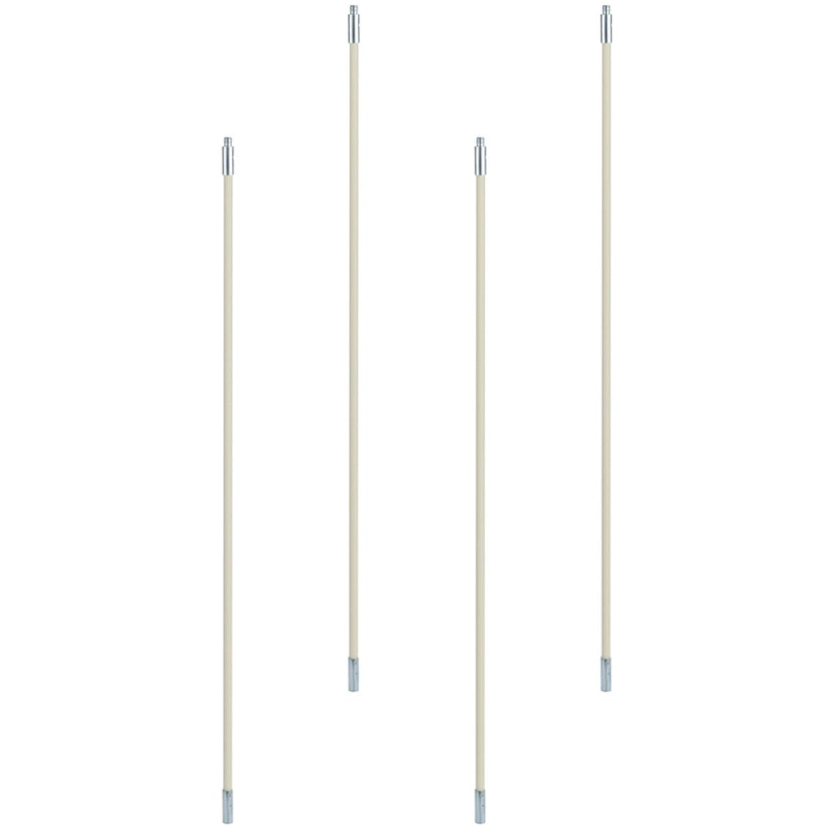 4Pcs Chimney Cleaning Rods, Plastic Dryer Vent Cleaner Bars