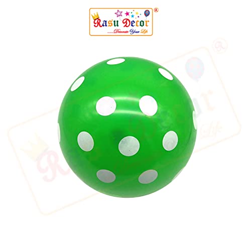 Image of RasuDecor 10 Pieces 12 inch Polka Dot Latex Balloon Green and White Dot Colorful Balloons, 12 Inch Latex Polka Dots Balloons for Kids Women Men Birthday Easter Engagement Wedding, Halloween Party Supplies Decor #RasuImpex (10Pcs 12 inchPolkaDotGreenWhite)