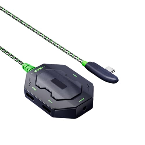 Adaptateur audio type C rallonge 70 cm pour casque gaming et écouteurs smartphone