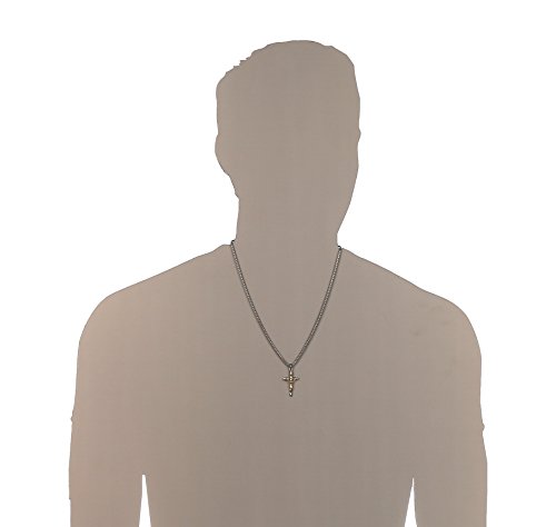 HZMAN Men Women Crucifix Cross Pendant Baptism Christian Jewelry Stainless Steel Jesus Necklace with 22+2“ Chain4