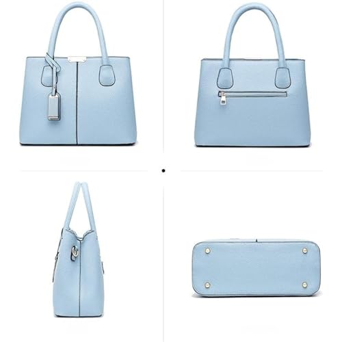 Image of Women's PU Leather Handbag Stylish Tote Shoulder Bag with Crossbody Strap Elegant Spacious Purse for Work & Everyday Use