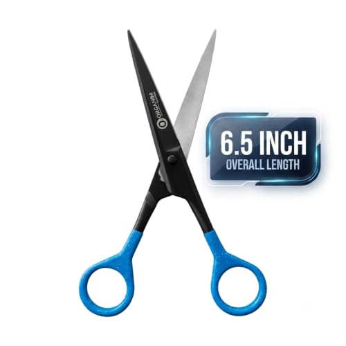 Image of Organim Premium 6.5-Inch Hair Cutting Scissors - Sharp Blade Barber Shears for Hair Styling, Professional Quality Salon Scissors (Black)