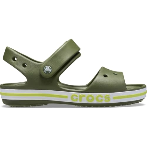 Crocs Sandalo Bayaband per bambini unisex-bambino Sandalo, Verde militare, 34/35 EU