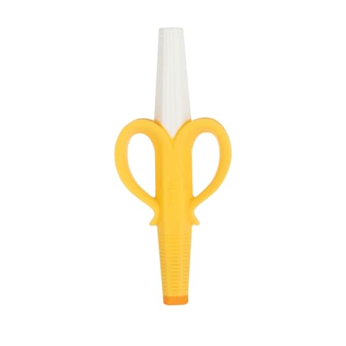 Nuby Banana Hollow Tube Silicone Teething Toy - Gum Massaging Bab...