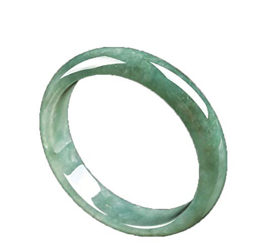 ZHIBO Bracelet jonc en Jade Naturel de Birmanie