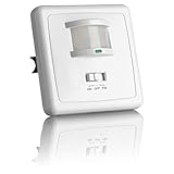 El área de detección de este sensor infrarrojo es de 9m y 160°. El tiempo de conexión es de 10 segundos hasta 30 minutos o permanentemente encendido o apagado.