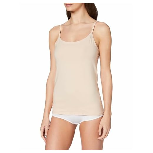 CALIDA Damen Natural Comfort Spaghetti-Top Unterhemd, Rose Teint, 44