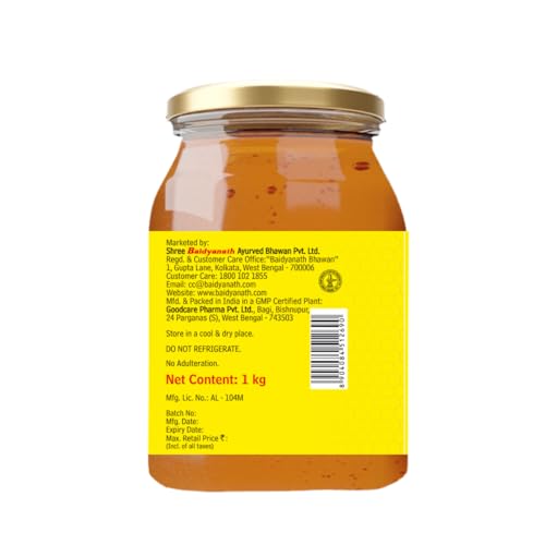 Image of Baidyanath Madhu - 1kg | No Sugar Adulteration |Natural Immunity Booster & Antioxidant Powerhouse| Weight Management, Cough Relief, Natural Honey & Sore Throat Relief