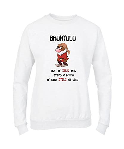 Felpa Donna Girocollo Basic Top qualità Top