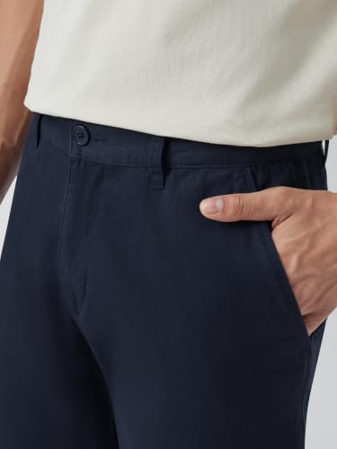 Image of XYXX Men's Element Chino Shorts | Solid Straight Fit | 100% Cotton with Dual Pockets & Plus Sizes