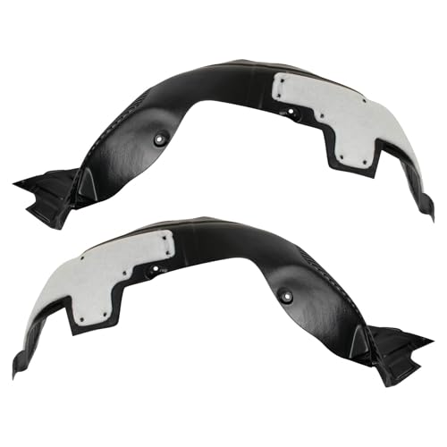 Image of TRQ Front Inner Fender Liner Set Compatible with 2014-2016 Kia Forte Forte5 KI1248122 KI1249122