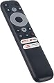 Besia RC902N FMR1 Remote Control for All TCL Google Smart TV and Android Smat TV,Replacement 55R646 55S546 65R646 65S546 75R646 75S546 Mini-LED QLED 4K UHD [ Without Voice Function]