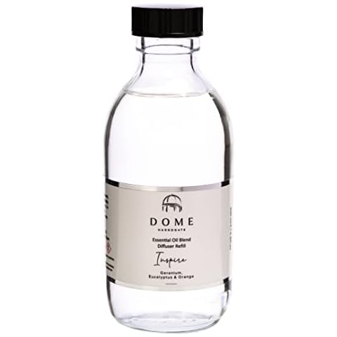 Dome of Harrogate INSPIRE Geranium, Eucalyptus and Orange Mood Diffuser Refill 200ml Cover
