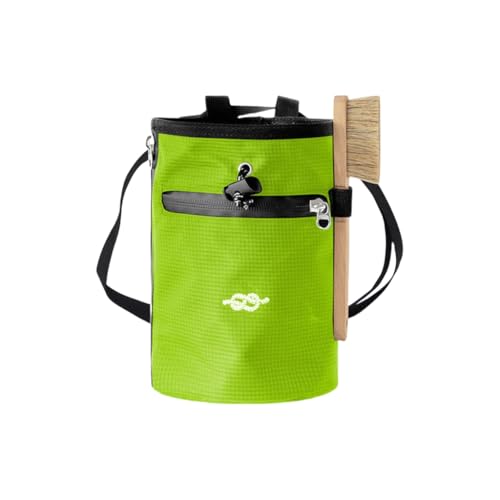 Bolsa de tiza para escalada con cinturón y cremalleras, bolsa de almacenamiento, fitness, gimnasio, levantamiento de pesas, caza, boulder, bolsa de magnesio