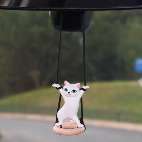 50% Off Cute Cat Rearview Mirror Pendant Car Decor