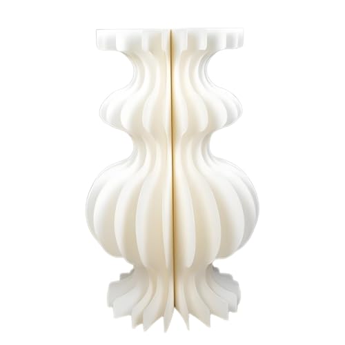 Supporti cilindrici per feste pieghevoli a fisarmonica cilindrici in cartone, piedistalli pieghevoli per decorazioni di nozze e compleanni(40CM,80CM)