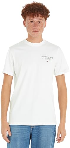 Tommy Jeans T-Shirts Manches Courtes Homme Anti Déformation Col Rond Vert