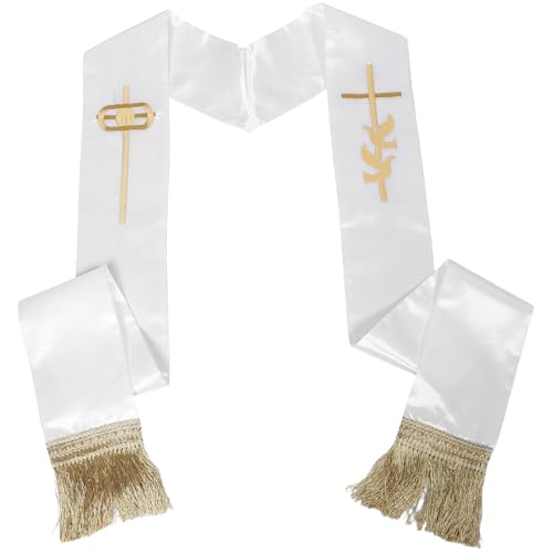 Estola reversible de boda para pastor: accesorio sacerdotal bordado para misa formal