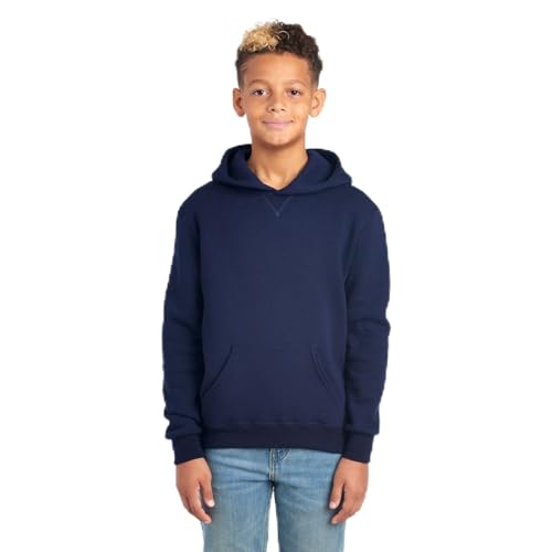 Russell Athletic Boys Dri-Power Fleece and Sweatshirts Hoodie, Hoodie - Navy, Large US