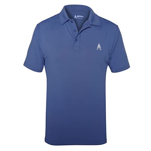 Royal & Awesome Polo Bleu Marine Homme, Polo Golf Bleu Homme