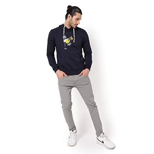 Image of CAHOOT Men's Printed Sweatshirt Regular Fit for Casual Wear | Full Sleeve | Cotton | Stylish Sweatshirt Crafted with Comfort Fit and High Performance for Everyday We