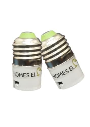 Plastic E27 to B22 Lamp Holder Adapter Screw Base Socket Fits Led/CFL Light Bulbs Lighting Holder (Pack of 2), White-image-17