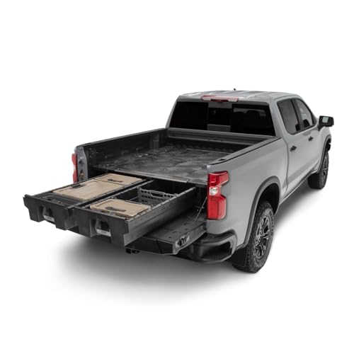 DECKED Truck Bed Storage System Includes System Accessories | Compatible with GMC/Chevy 1500 2019-Current 5'9'