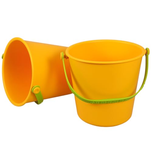 ERINGOGO 2 Piezas Jugar Arena con Juguetes para . Juegos para Exterior bidones de plastico Cubo de Arena portatil Cubos de Playa para Cubo de Arena de Juguete Jugando Cubo