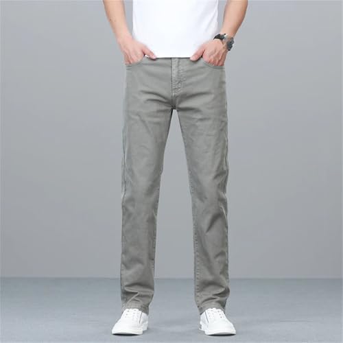 Men's Denim Pants Elastic Thin Slim Soft Comfortable Casual Denim Pants2