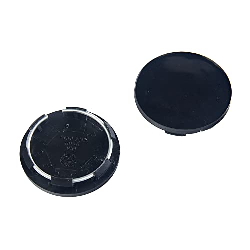 4 x 50 mm schwarze Rennwagen-Radnabenkappen, ohne Logo, universelle Passform